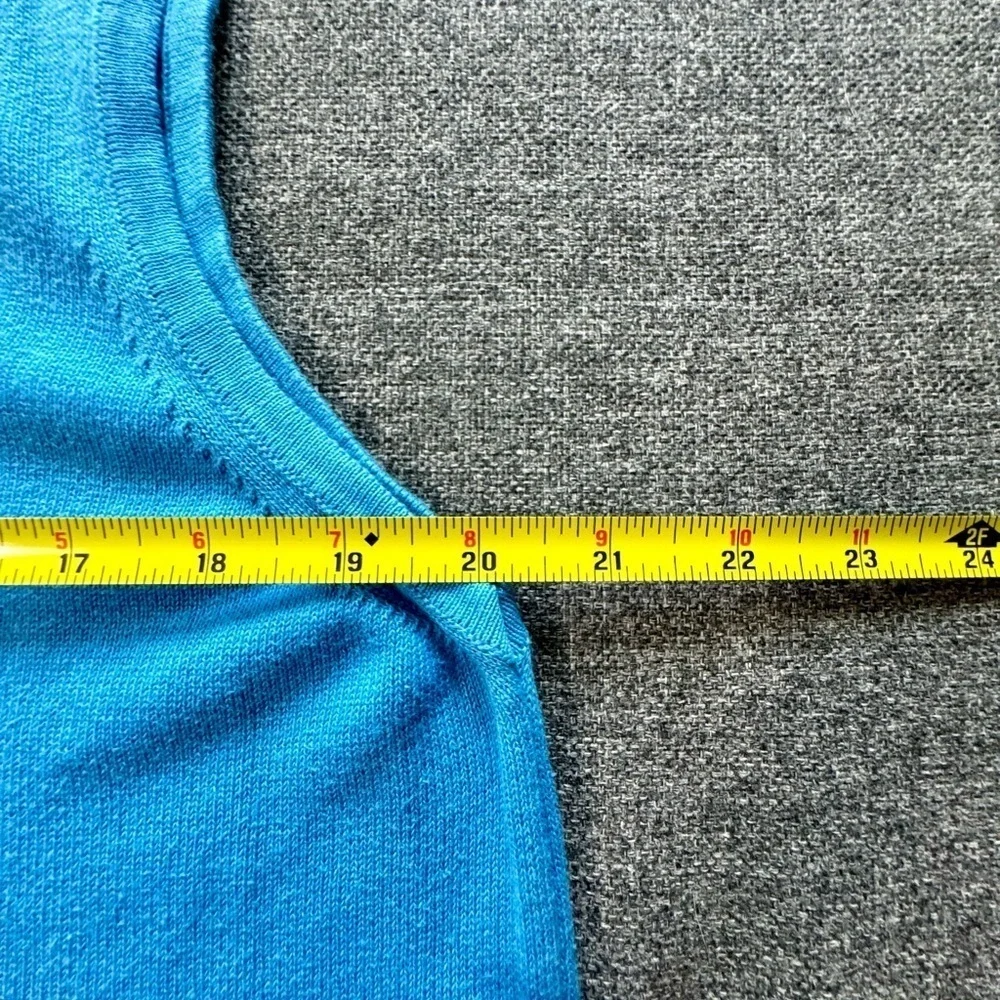 Lilly Pulitzer Women’s cotton turquoise knit sleeveless cropped tank top XL